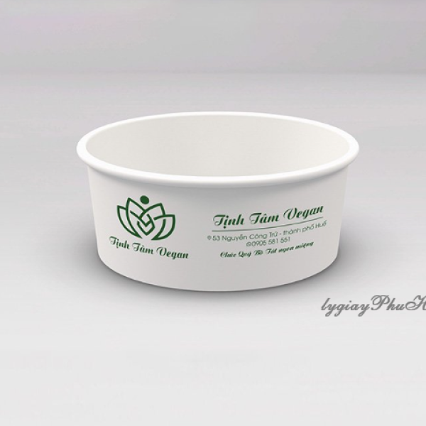 Tô giấy trắng 500ml thấp